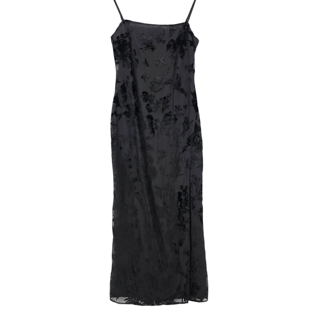 Hello Molly Womens M Turquoise Breeze Maxi Dress in Black NWT